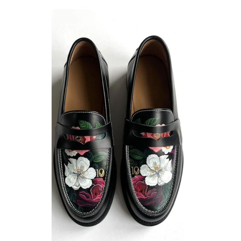 SASSY SHOES | SEPATU DOCMART PRIA | DOCMART MEN MOTIF BUNGA