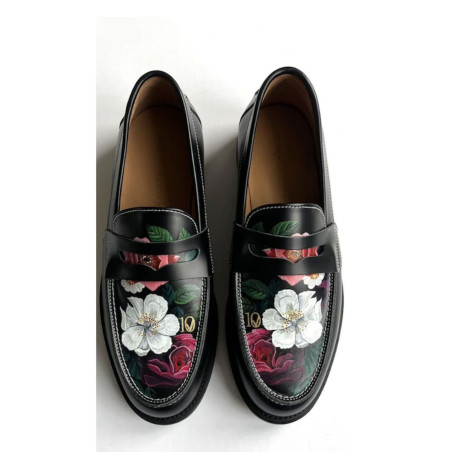 SASSY SHOES | SEPATU DOCMART PRIA | DOCMART MEN MOTIF BUNGA