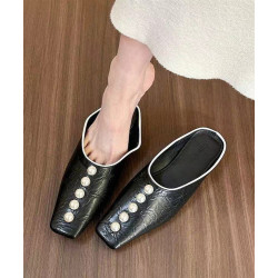 SASSY | SEPATU WANITA | FLAT SHOES WOMEN -  LACE EMBROIDERED FLATS